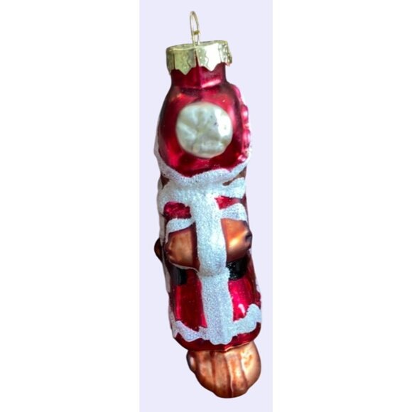 Set Of 3 Hand-Painted Glass Christmas Ornaments Nutcracker Gingerbread Snowman C - Picture 16 of 16